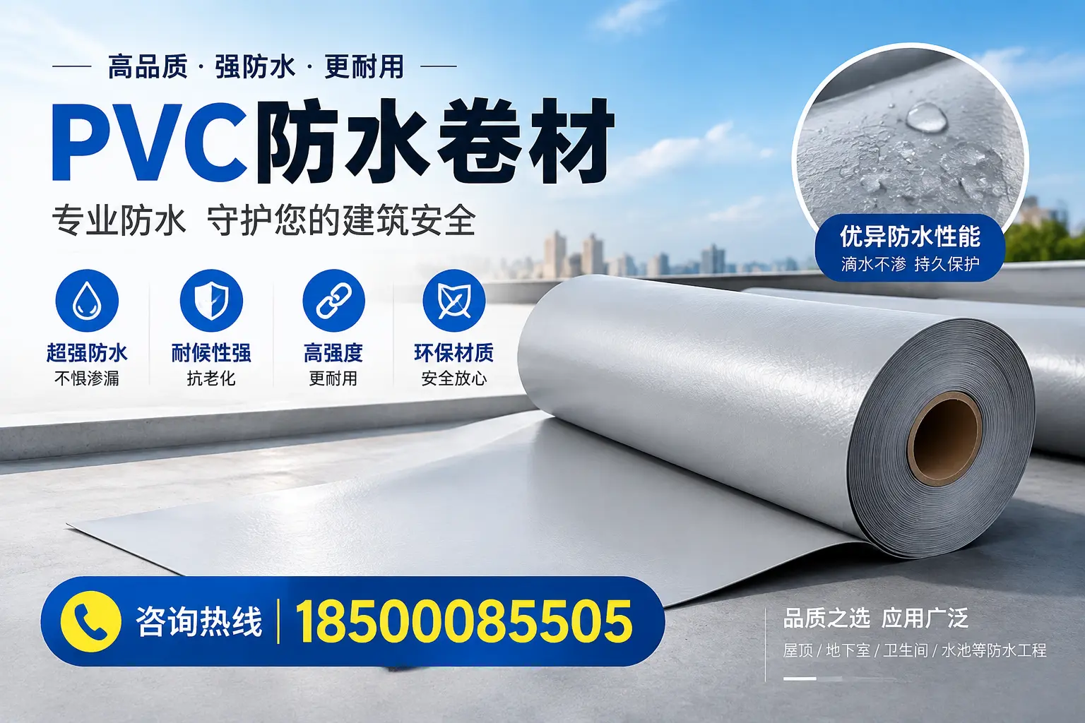 安阳地区pvc防水卷材的市场现状与发展趋势