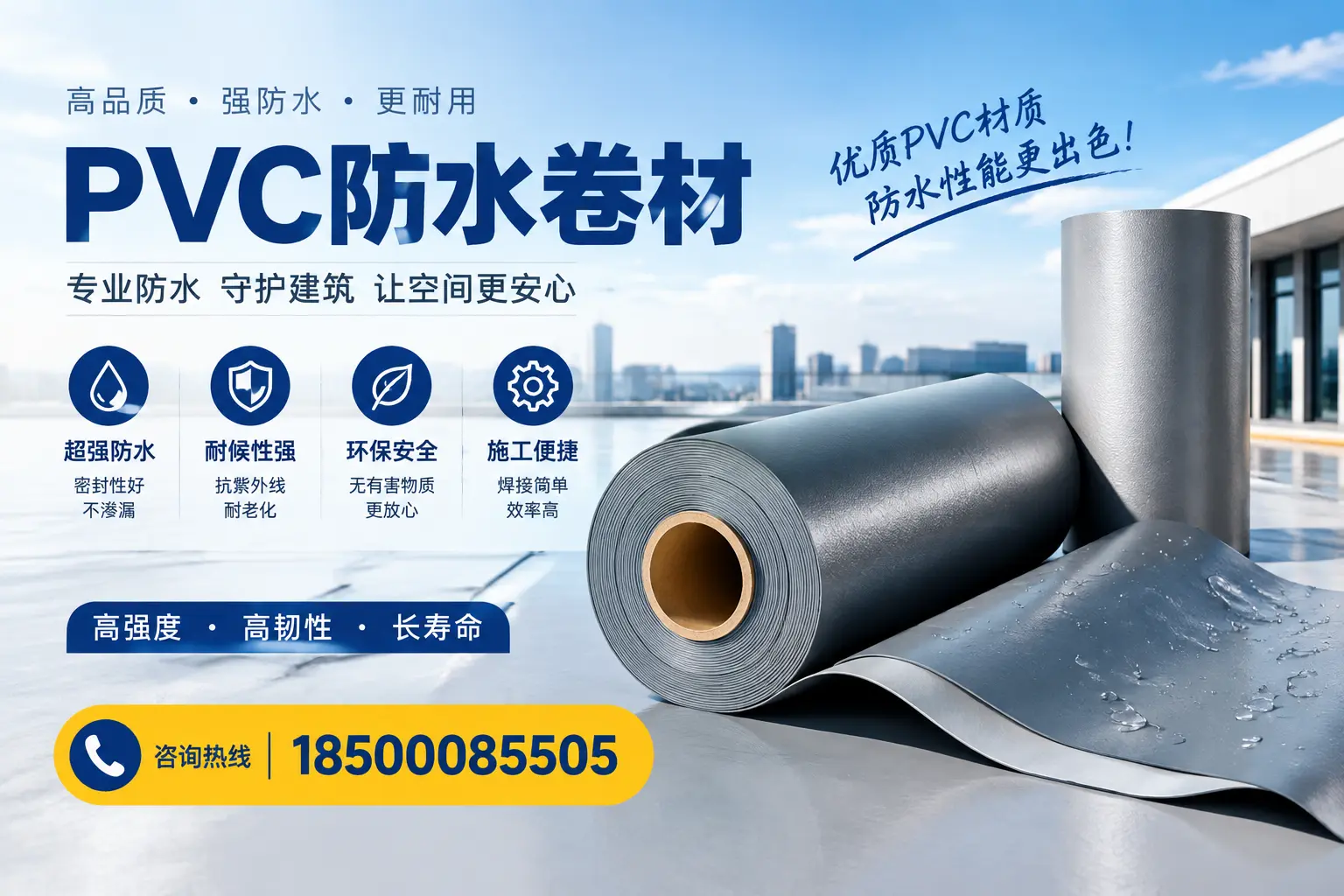 如何判断PVC防水卷材的质量优劣？安阳选购技巧